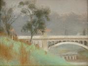 Clarice Beckett Punt Road Bridge oil painting artist